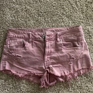 American Eagle pink stretch shorts